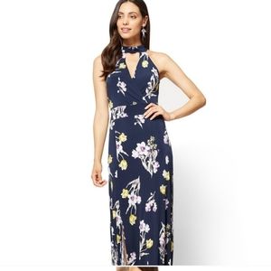 New York and company maxi dress in blue